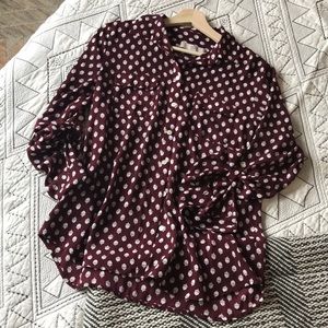Ann Taylor acorn blouse